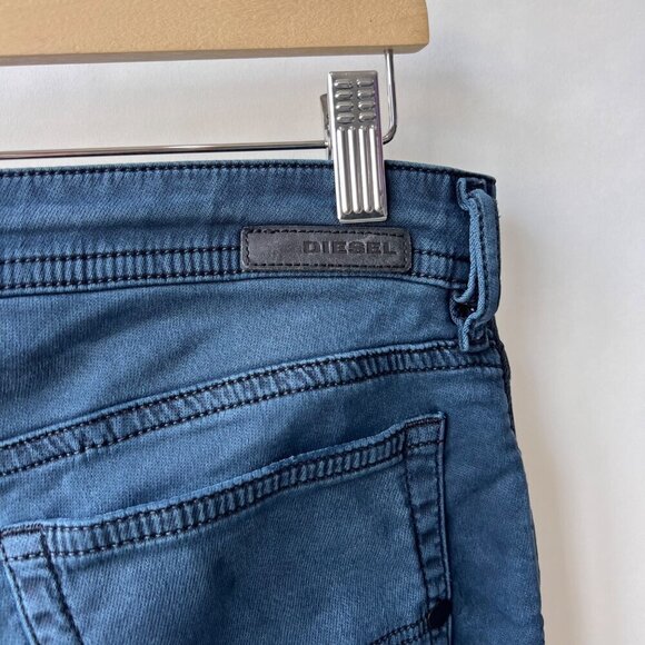 Diesel Men Bakari NE Blue moto skinny jeans, Size 32 L76 - Picture 9 of 13